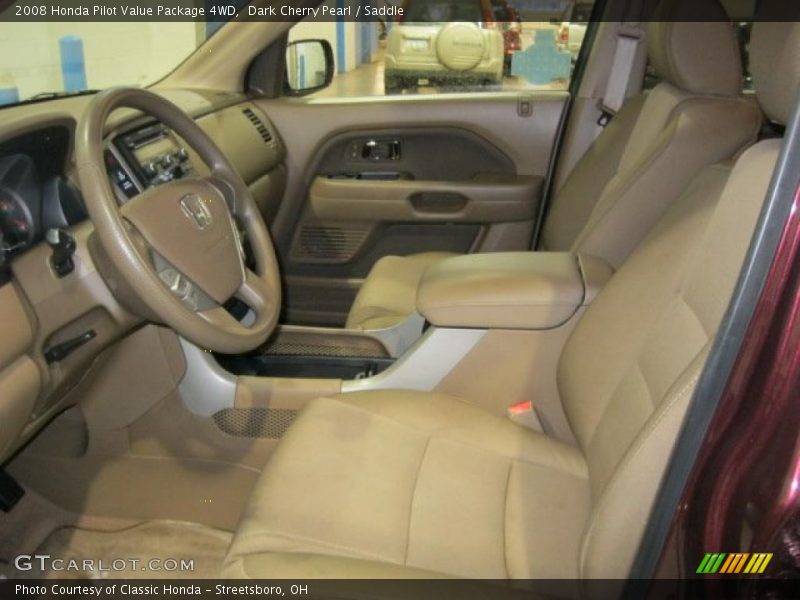 Dark Cherry Pearl / Saddle 2008 Honda Pilot Value Package 4WD