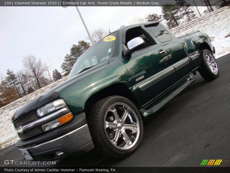 Forest Green Metallic / Medium Gray 2001 Chevrolet Silverado 1500 LT Extended Cab 4x4