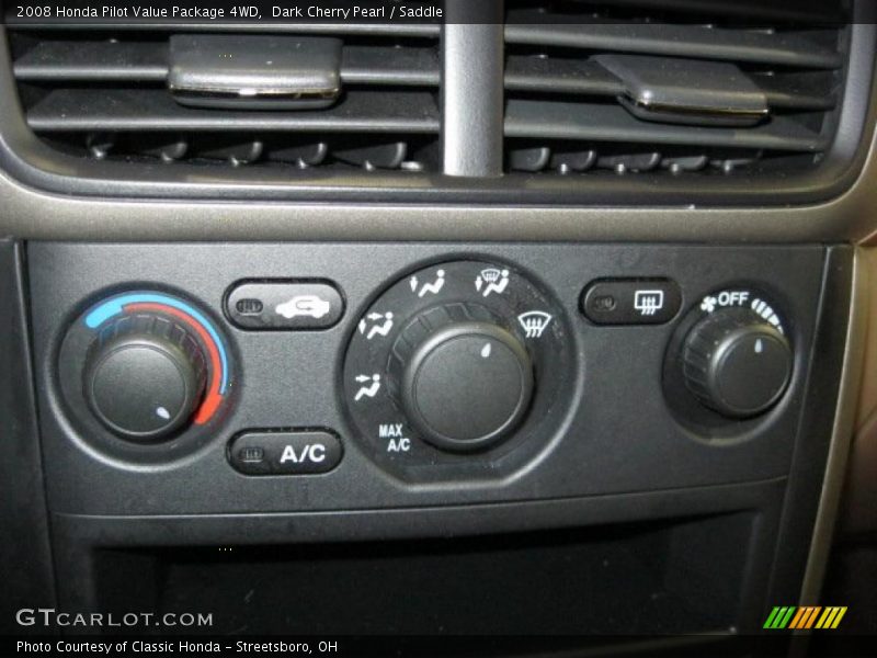 Dark Cherry Pearl / Saddle 2008 Honda Pilot Value Package 4WD