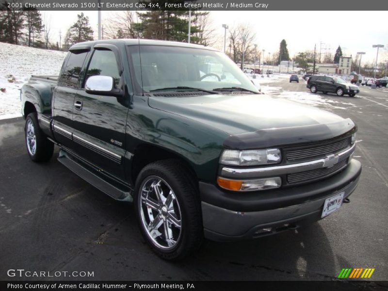 Forest Green Metallic / Medium Gray 2001 Chevrolet Silverado 1500 LT Extended Cab 4x4