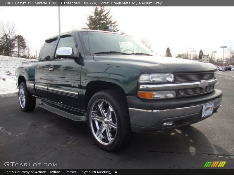 Forest Green Metallic / Medium Gray 2001 Chevrolet Silverado 1500 LT Extended Cab 4x4