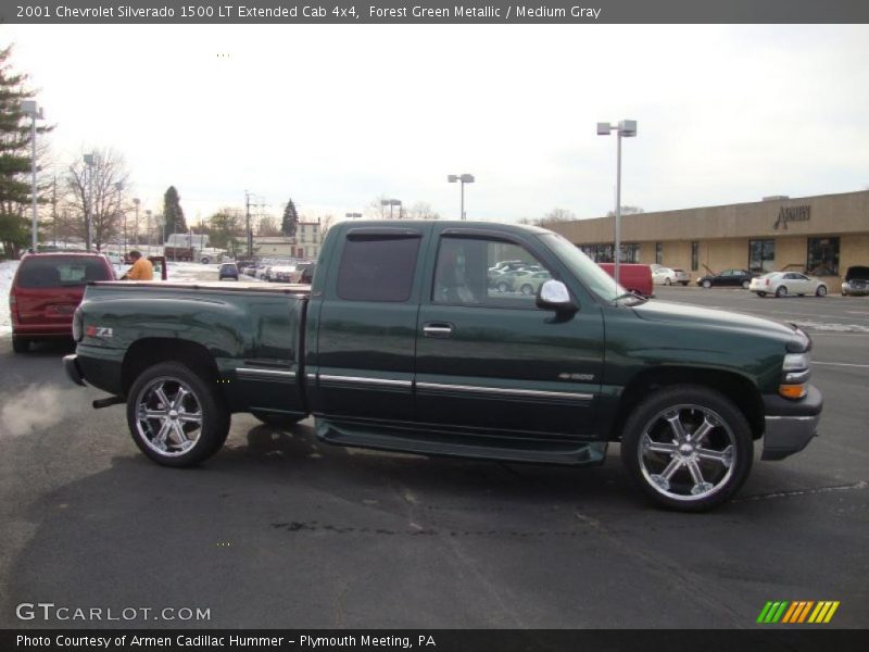 Forest Green Metallic / Medium Gray 2001 Chevrolet Silverado 1500 LT Extended Cab 4x4