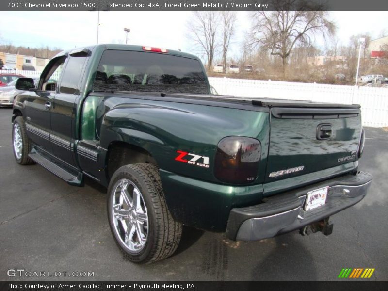 Forest Green Metallic / Medium Gray 2001 Chevrolet Silverado 1500 LT Extended Cab 4x4