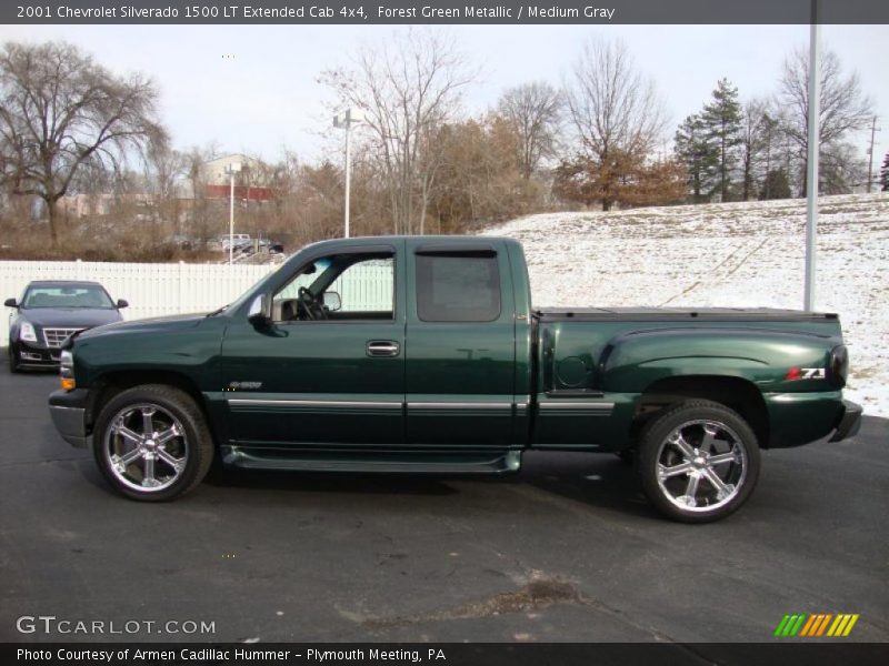 Forest Green Metallic / Medium Gray 2001 Chevrolet Silverado 1500 LT Extended Cab 4x4