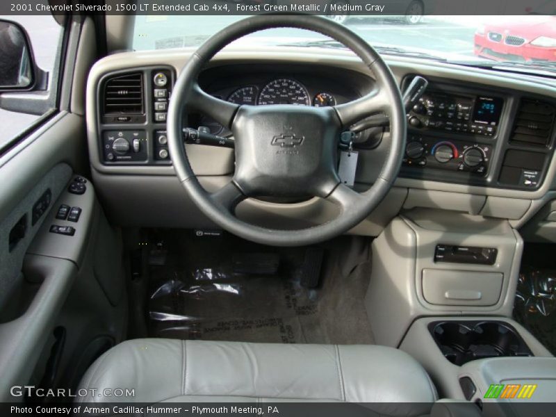 Forest Green Metallic / Medium Gray 2001 Chevrolet Silverado 1500 LT Extended Cab 4x4