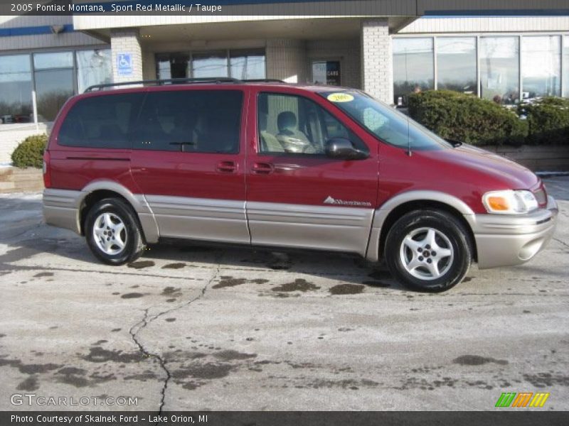 Sport Red Metallic / Taupe 2005 Pontiac Montana