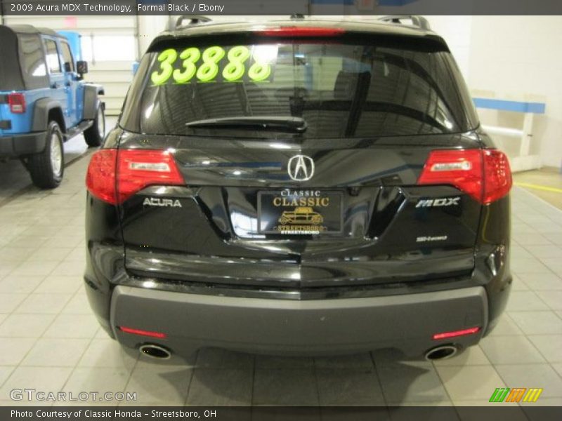 Formal Black / Ebony 2009 Acura MDX Technology