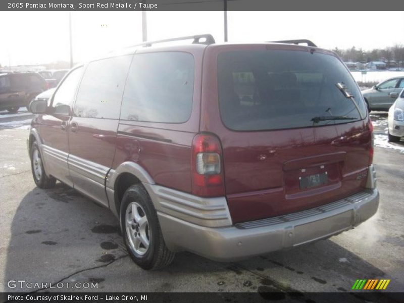 Sport Red Metallic / Taupe 2005 Pontiac Montana