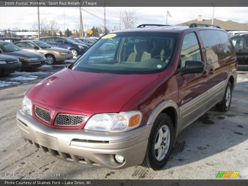 Sport Red Metallic / Taupe 2005 Pontiac Montana