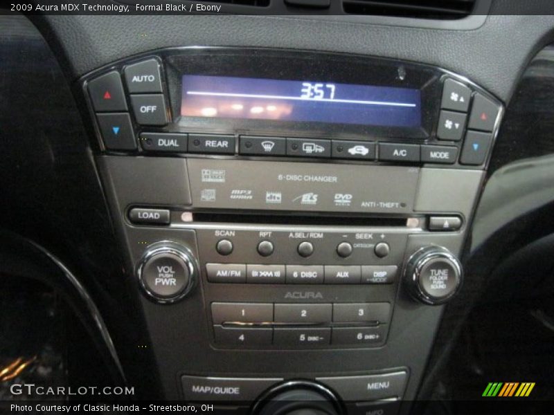 Formal Black / Ebony 2009 Acura MDX Technology
