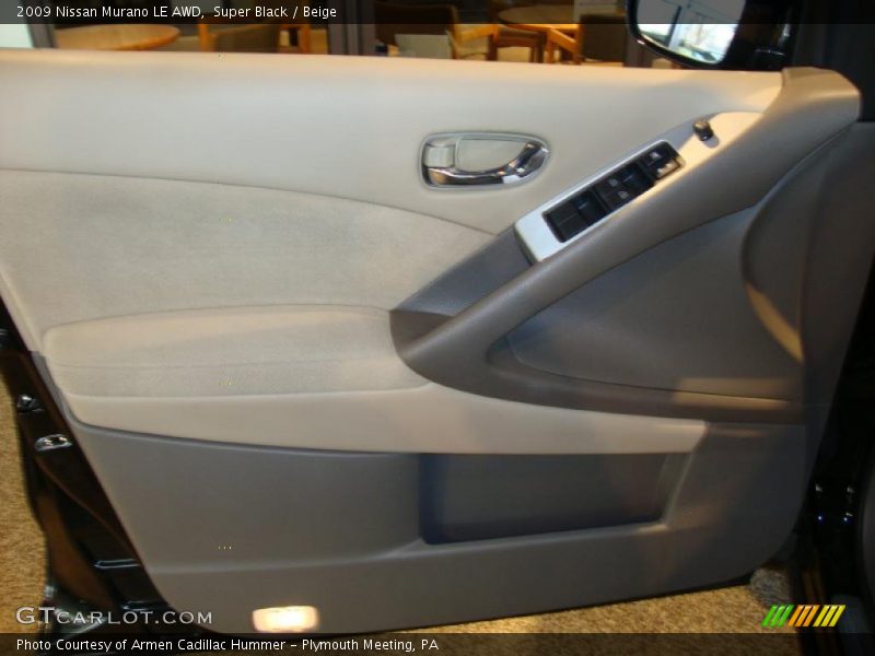 Super Black / Beige 2009 Nissan Murano LE AWD