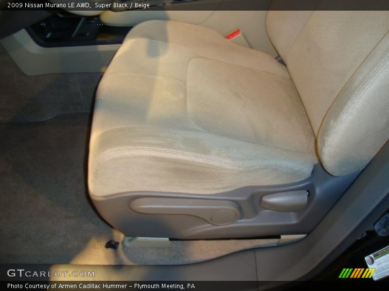 Super Black / Beige 2009 Nissan Murano LE AWD