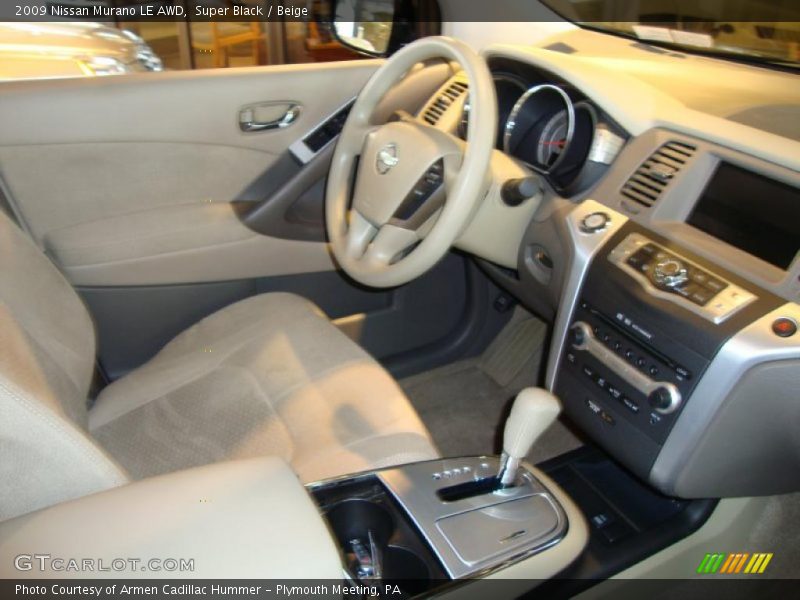 Super Black / Beige 2009 Nissan Murano LE AWD