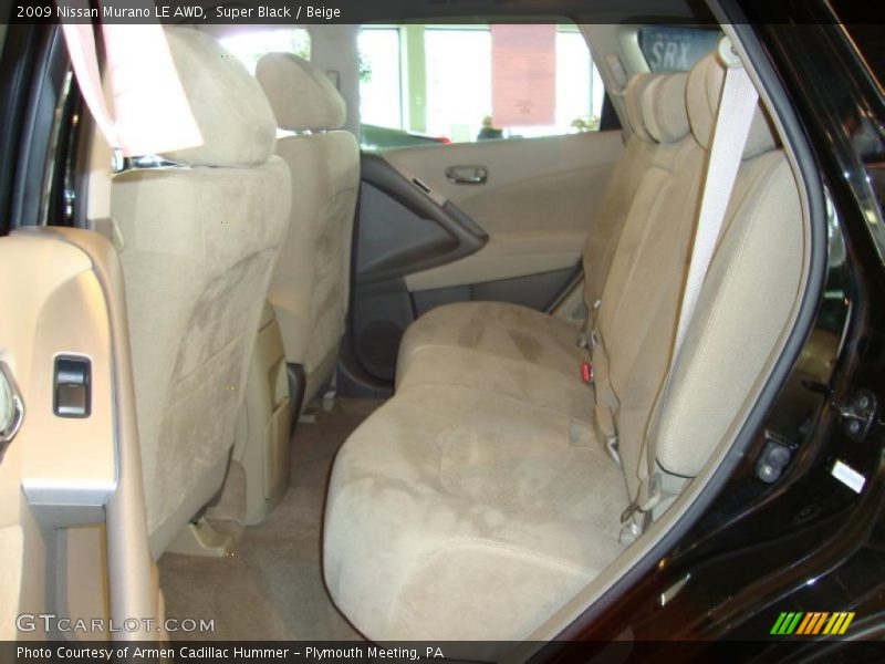 Super Black / Beige 2009 Nissan Murano LE AWD