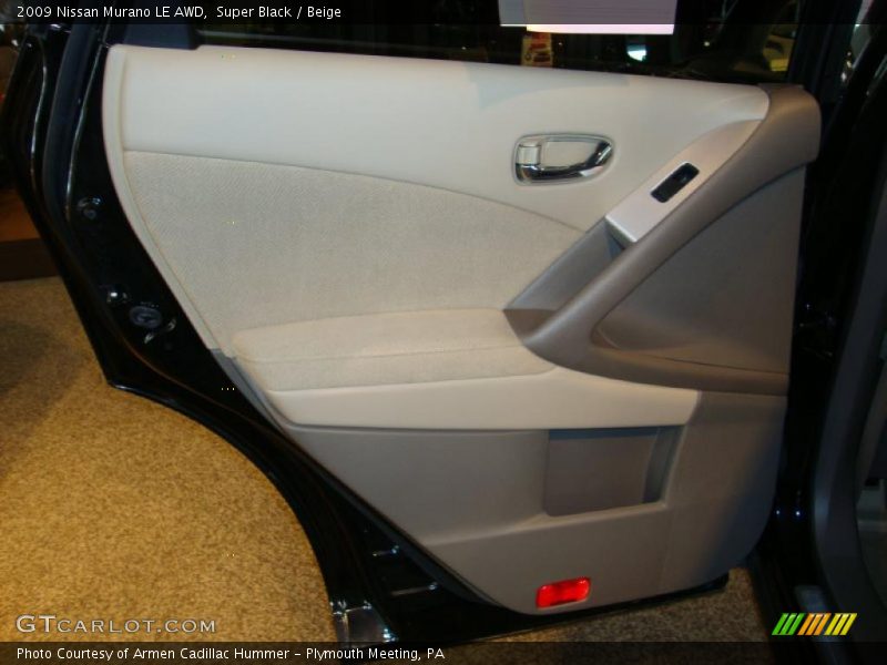 Super Black / Beige 2009 Nissan Murano LE AWD