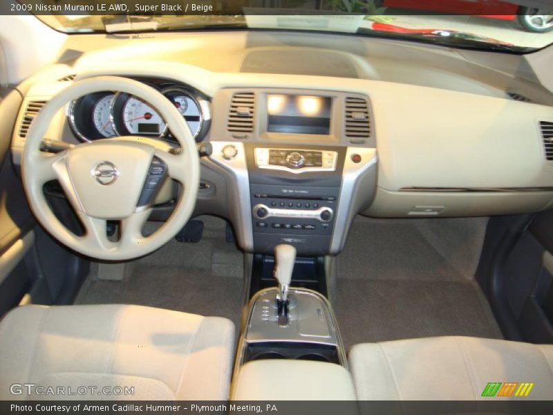 Super Black / Beige 2009 Nissan Murano LE AWD