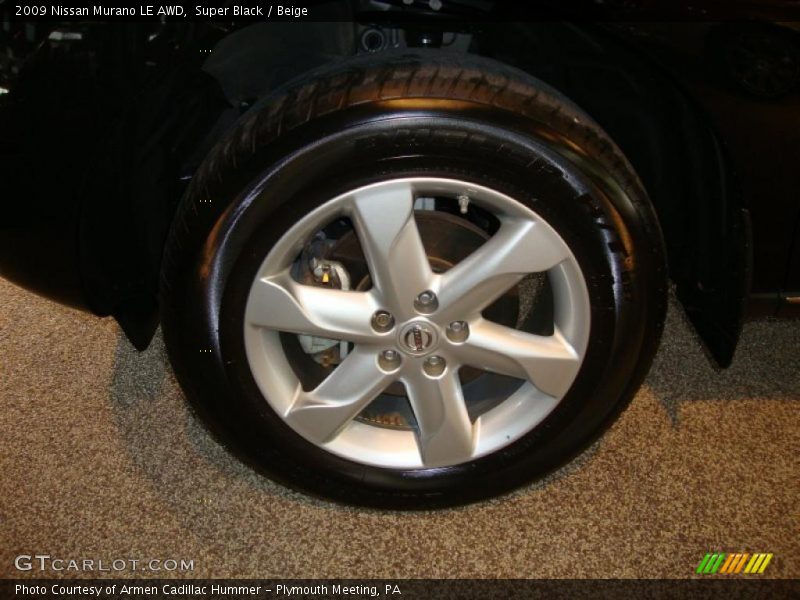 Super Black / Beige 2009 Nissan Murano LE AWD