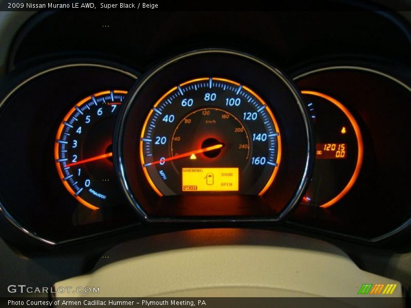 Super Black / Beige 2009 Nissan Murano LE AWD