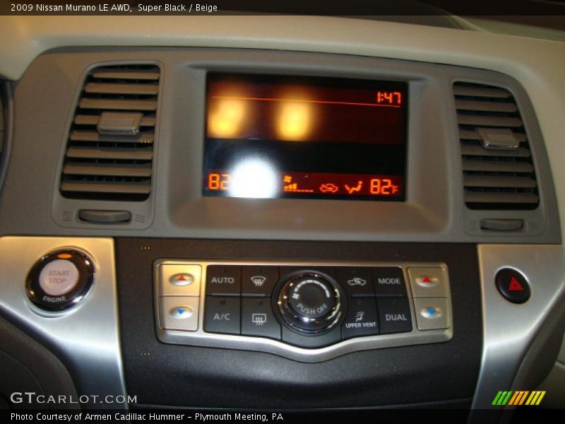 Super Black / Beige 2009 Nissan Murano LE AWD