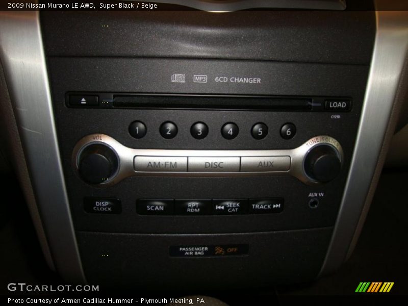 Super Black / Beige 2009 Nissan Murano LE AWD