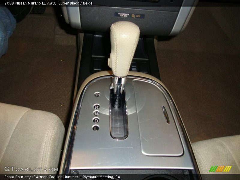 Super Black / Beige 2009 Nissan Murano LE AWD