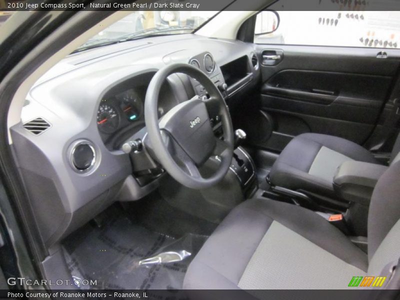 Natural Green Pearl / Dark Slate Gray 2010 Jeep Compass Sport