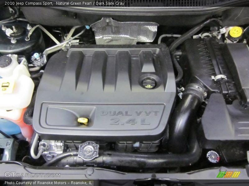 Natural Green Pearl / Dark Slate Gray 2010 Jeep Compass Sport