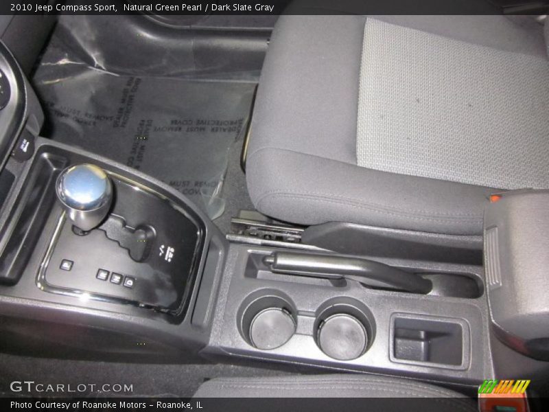 Natural Green Pearl / Dark Slate Gray 2010 Jeep Compass Sport