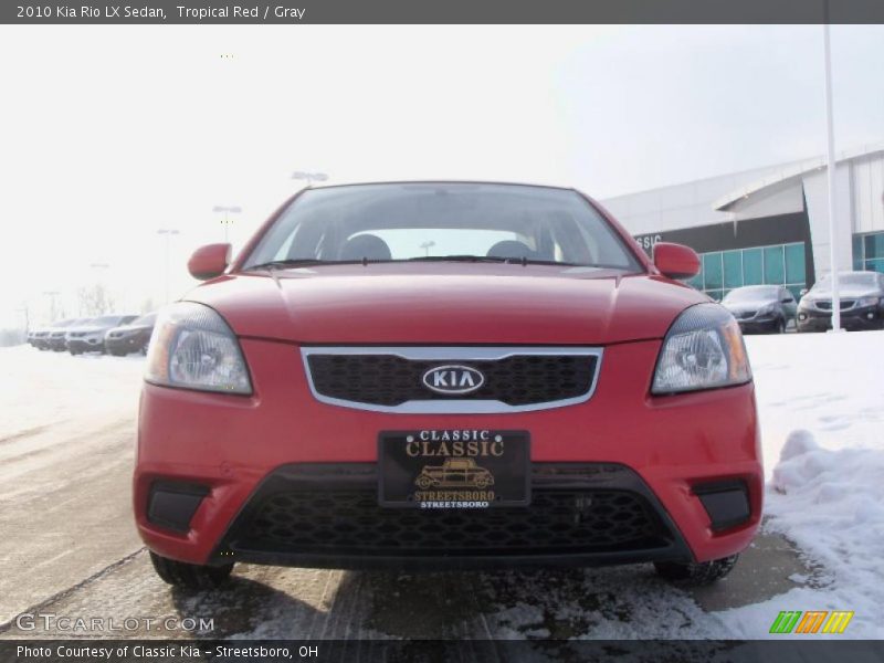 Tropical Red / Gray 2010 Kia Rio LX Sedan