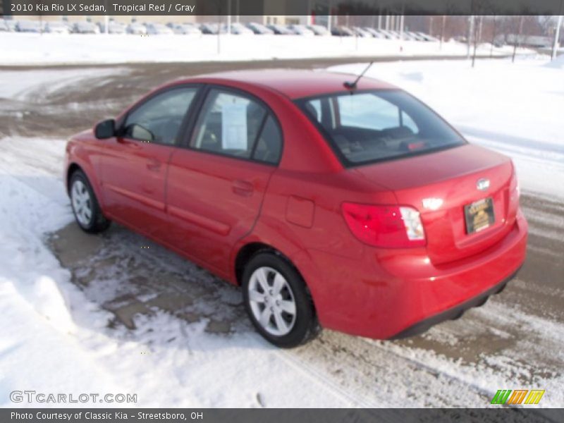 Tropical Red / Gray 2010 Kia Rio LX Sedan