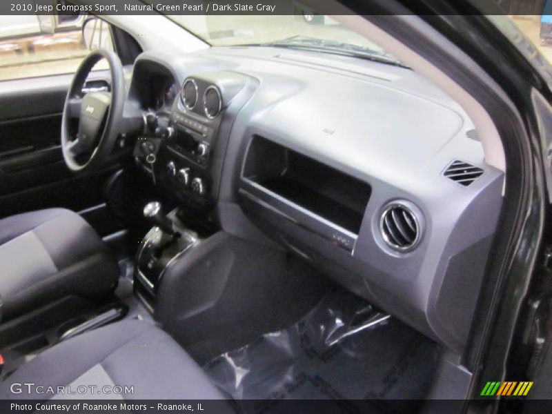 Natural Green Pearl / Dark Slate Gray 2010 Jeep Compass Sport