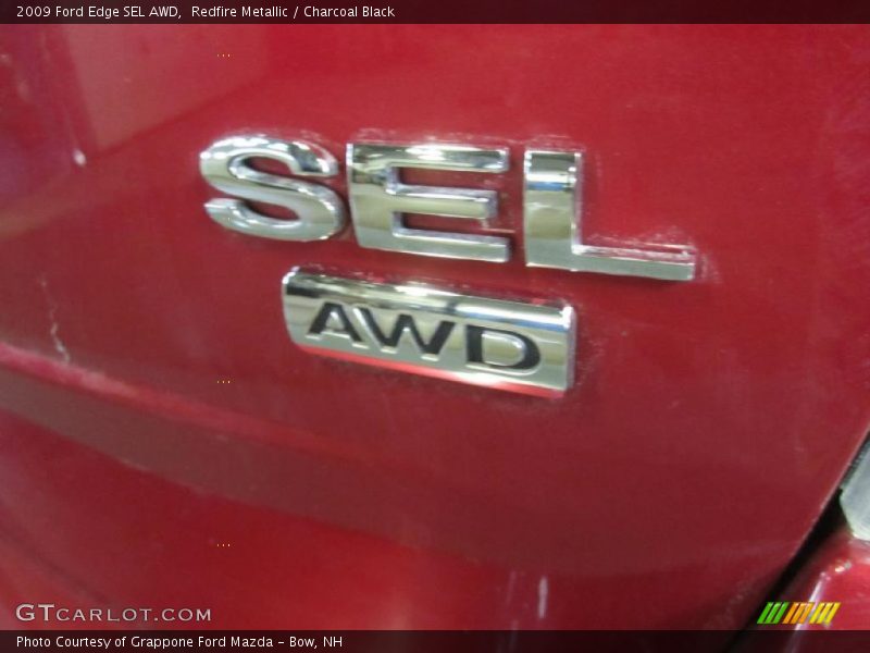 Redfire Metallic / Charcoal Black 2009 Ford Edge SEL AWD