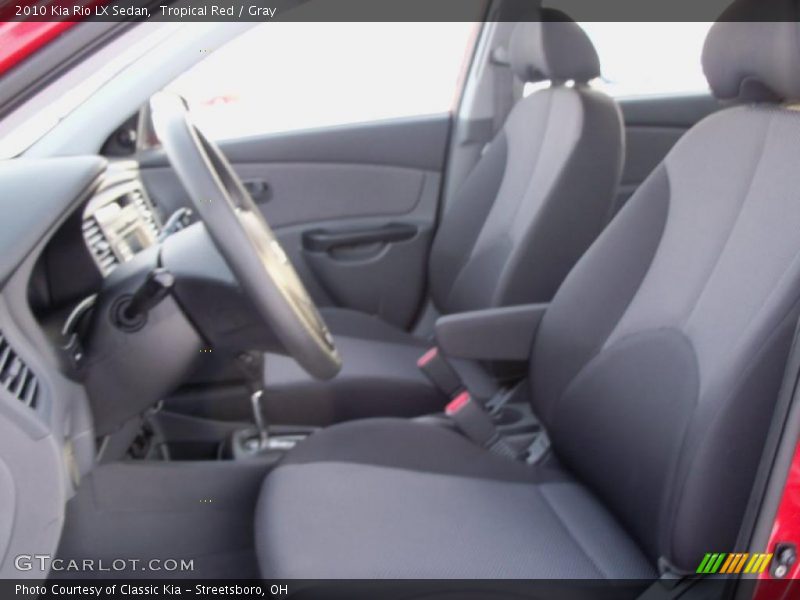 Tropical Red / Gray 2010 Kia Rio LX Sedan