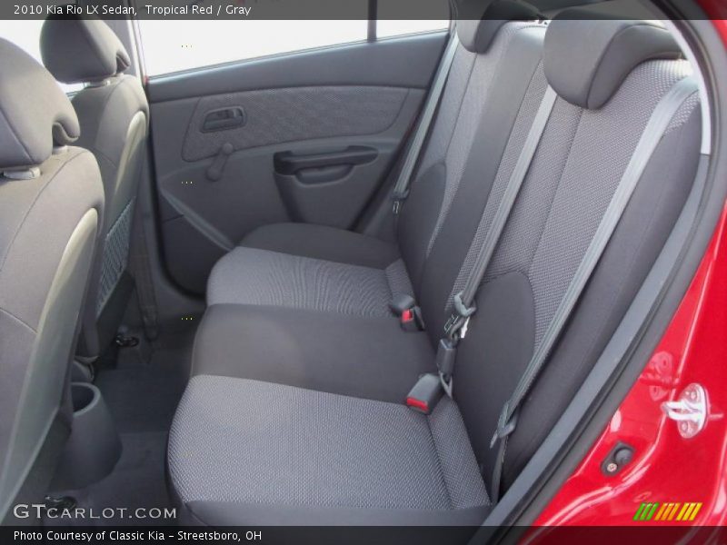 Tropical Red / Gray 2010 Kia Rio LX Sedan