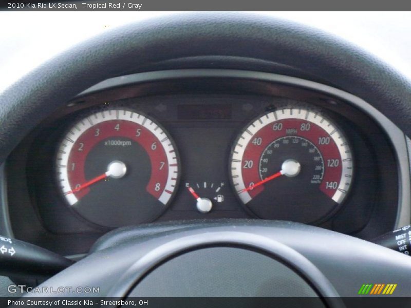  2010 Rio LX Sedan LX Sedan Gauges
