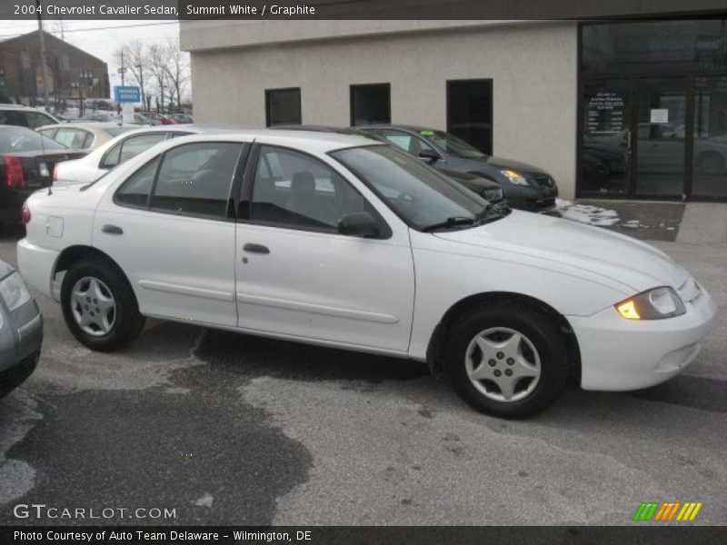 Summit White / Graphite 2004 Chevrolet Cavalier Sedan