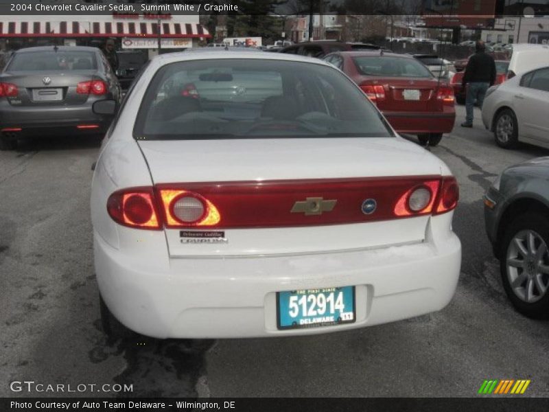 Summit White / Graphite 2004 Chevrolet Cavalier Sedan