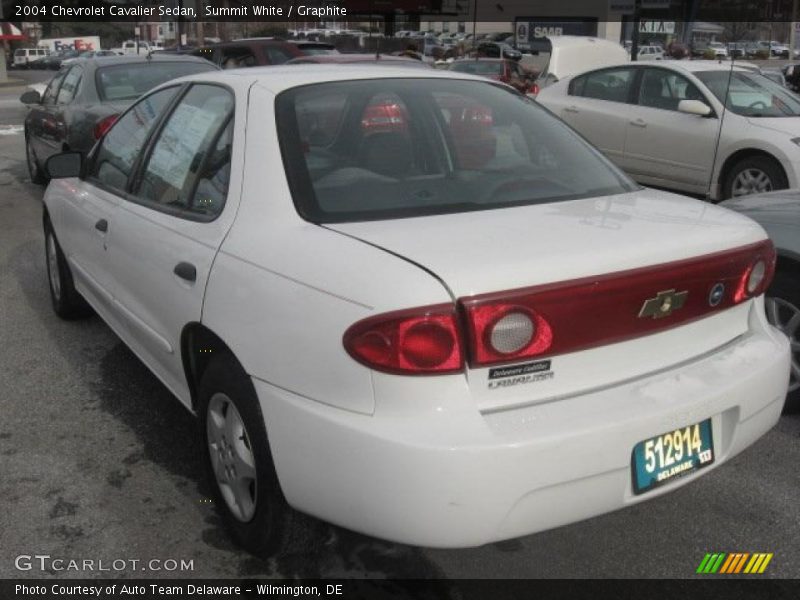 Summit White / Graphite 2004 Chevrolet Cavalier Sedan