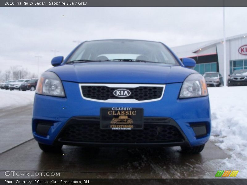 Sapphire Blue / Gray 2010 Kia Rio LX Sedan
