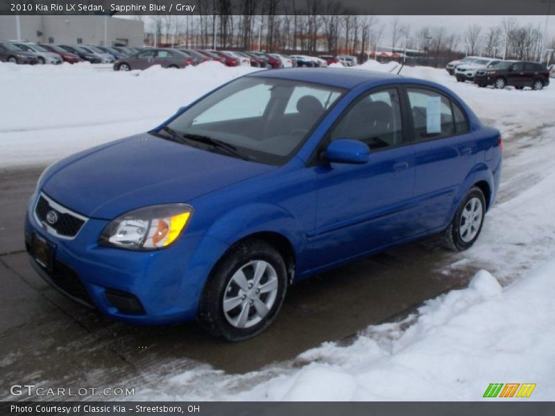 Sapphire Blue / Gray 2010 Kia Rio LX Sedan