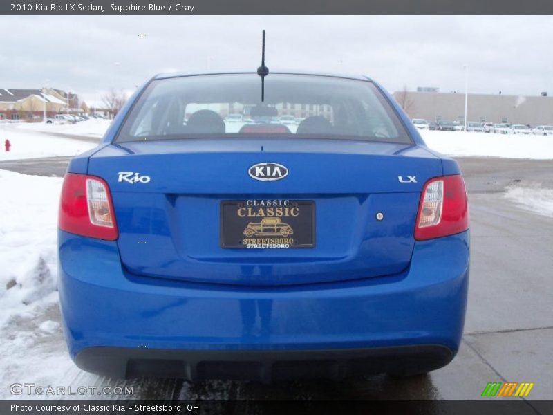 Sapphire Blue / Gray 2010 Kia Rio LX Sedan