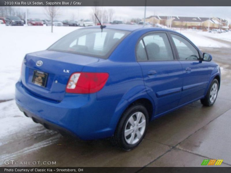 Sapphire Blue / Gray 2010 Kia Rio LX Sedan