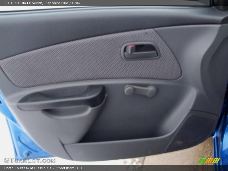 Sapphire Blue / Gray 2010 Kia Rio LX Sedan