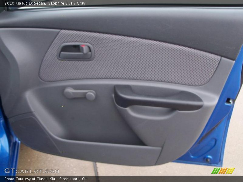 Sapphire Blue / Gray 2010 Kia Rio LX Sedan