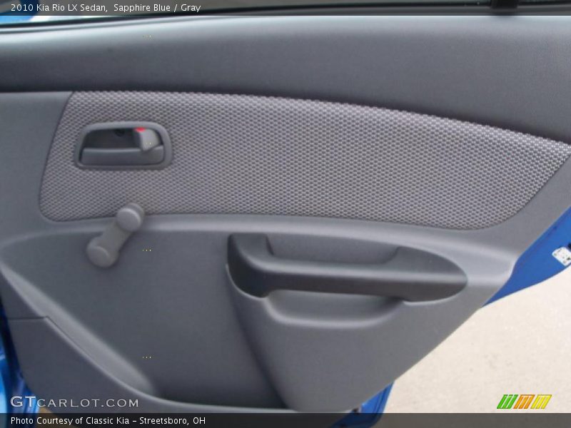 Sapphire Blue / Gray 2010 Kia Rio LX Sedan