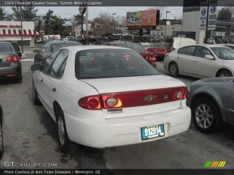 Summit White / Graphite 2004 Chevrolet Cavalier Sedan