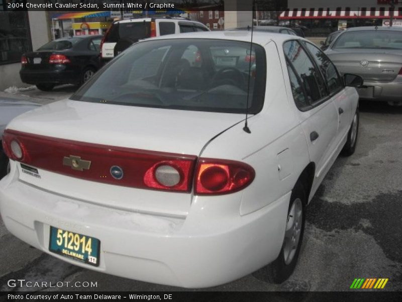 Summit White / Graphite 2004 Chevrolet Cavalier Sedan