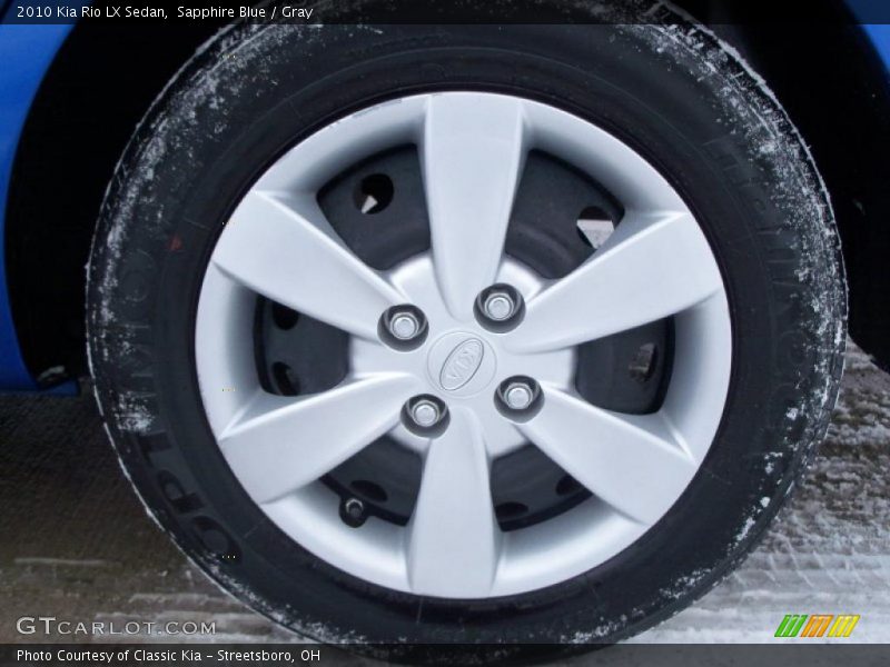 Sapphire Blue / Gray 2010 Kia Rio LX Sedan