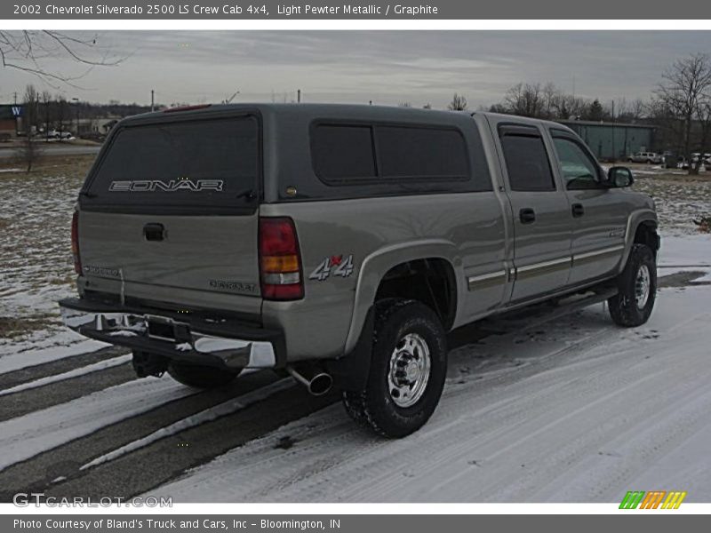 Light Pewter Metallic / Graphite 2002 Chevrolet Silverado 2500 LS Crew Cab 4x4