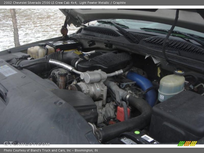 Light Pewter Metallic / Graphite 2002 Chevrolet Silverado 2500 LS Crew Cab 4x4